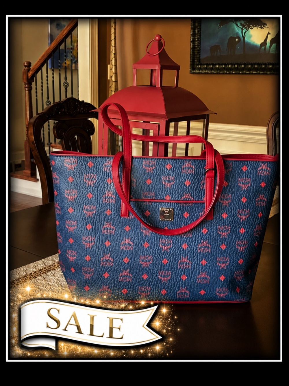 MCM Anya Medium Visetos Shopper Tote NWOT
